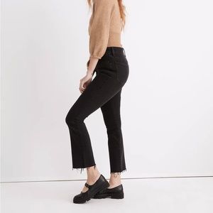 Madewell cali Demi boot jean raw hem